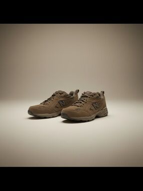 New Balance 608 Men’s Brown Suede Mesh Hiking Sneakers